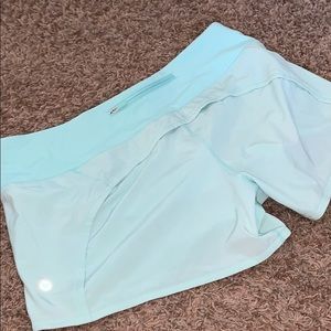 blue lululemon speed ups size 12 low rise